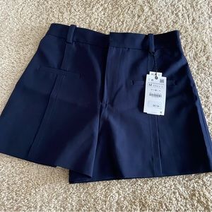 NWT ZARA Shorts Navy